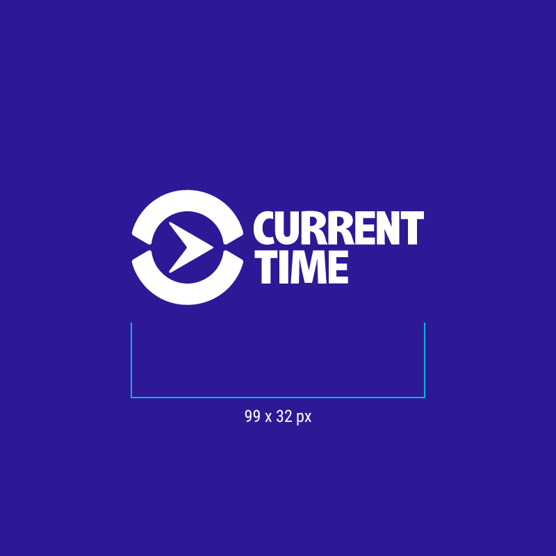 CurrentTime - Minimum Brandmark size